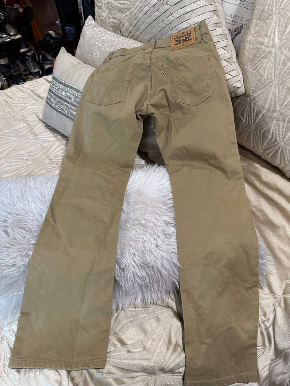 Levi's boys  Khaki Straight-Leg Chinos - Light Brown